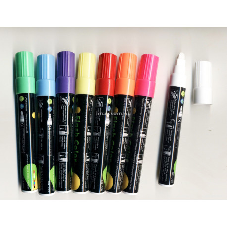 Флуоресцентный маркер для рисования на Led доске в цветах 7 мм