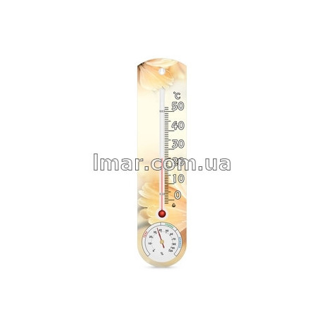 Механический термометр-гигрометр Стеклоприбор Цветок