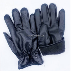 перчатки кожаные теплые с Сенсорный (L)