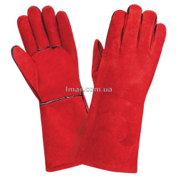 Перчатки для сварки (краги) красные