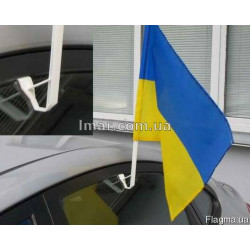 Автомобільний прапорець України зшитий 300х400мм, комплект-10шт