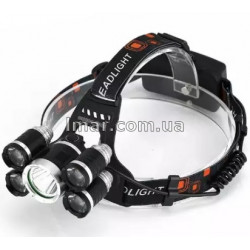 Налобний ліхтарик, ліхтарик, ліхтарик з 4 режимами, налобний ліхтар, світло, що перезаряджається