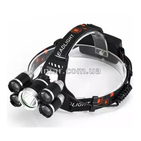 Налобний ліхтарик, ліхтарик, ліхтарик з 4 режимами, налобний ліхтар, світло, що перезаряджається