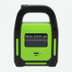 Светодиодный аккумуляторный фонарь на солнечной батарее Hurry Bolt HB-9707А-1 зеленый