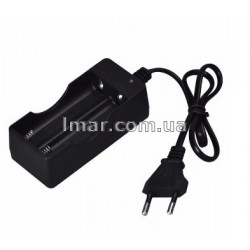 Зарядне на 2 Акумулятори 18650 Li-Ion Заряджання від Мережі 220V