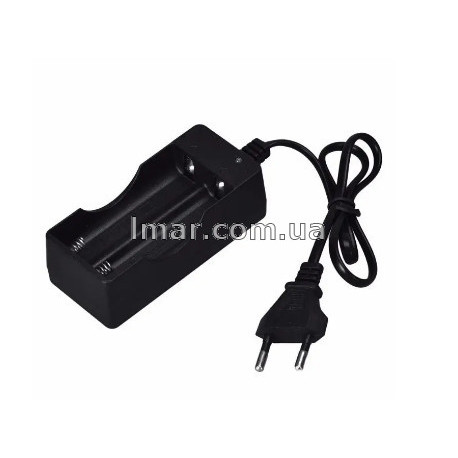 Зарядне на 2 Акумулятори 18650 Li-Ion Заряджання від Мережі 220V