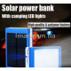 Power Bank Solar LHP 6000mAh с солнечной панелью, батарея повербанк (маркировка 20000mAh от производителя)
