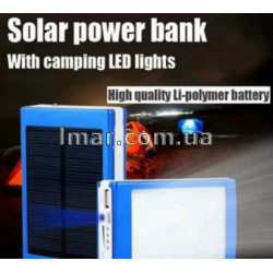 Power Bank Solar LHP 6000mAh із сонячною панеллю, батарея повербанк (маркування 20000mAh від виробника)
