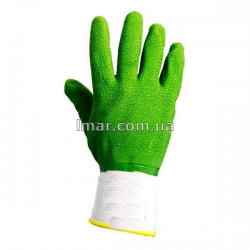 рабочие перчатки пена зелёный полная залита