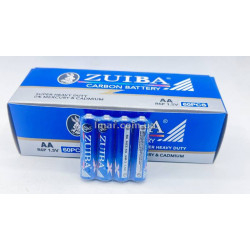 Батарейки ZUIBA R6(АА) UM-3 1.5V упаковка – 60шт.