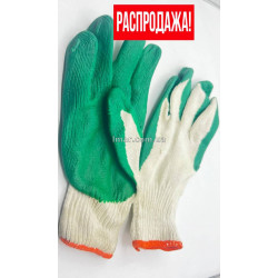 робочі рукавички піна зелений повна залита