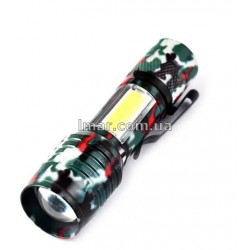 Яскравий ліхтарик акумуляторний X-Balog BL-513 ручною війною кольорове маркування