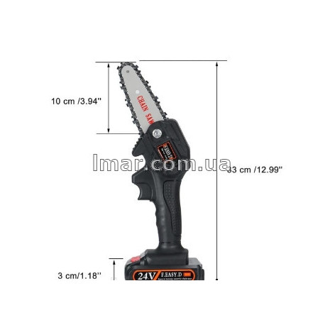 Аккумуляторная цепная мини пила Mini Electric Chainsaw 24V сучкорез для обрезки деревьев