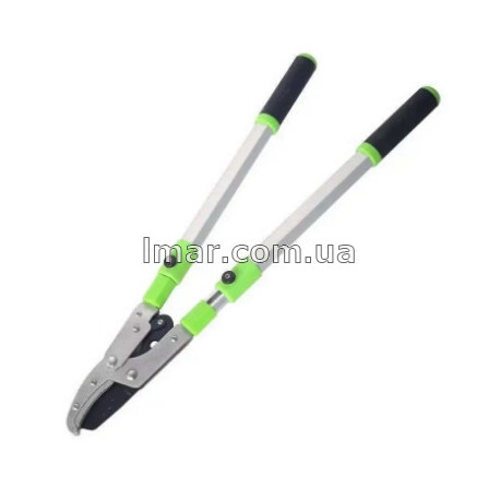 Сучкоріз для обрізання гілок з храповим механізмом та з телескопічними ручками 685-1016 мм.