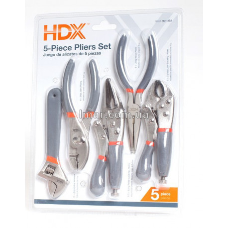 Набор шарнирно-губцевого инструмента из 5 предметов HDX