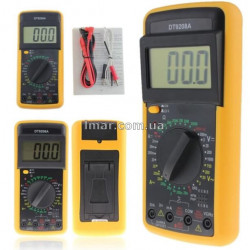 Цифровой мультиметр DT-9205A с большим экраном и щупами