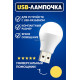 LED лампочка, USB лампочка XO-Y1, холодный (белый) свет USB светильник
