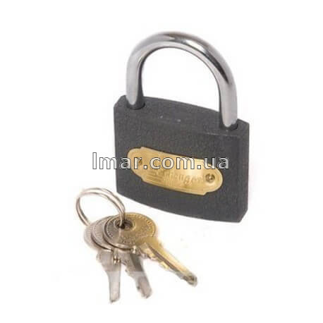 Замок навісний сірий 32мм