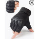 Тактичні рукавички без пальців із захистом кістяшок (вело, спорт, стрілянина, туризм)