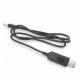 Кабель живлення USB → DC 5V в 12V 1A (адаптер для роутера, камери, лампи, повербанка)