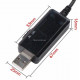 Кабель-інвертор USB → DC 9V/12V 5.5×2.1 мм для роутера, камери, PowerBank (підвищує адаптер)