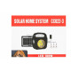 Солнечная электростанция CC022-3 (100W, LED прожектор с солнечной панелью, 3 лампы, аккумуляторная, пульт ДУ)