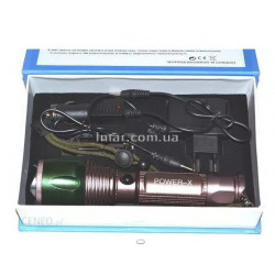 Ліхтар акумуляторний Bailong Power-X AC-4012 (LED, Zoom, 18650, комплект зарядки)