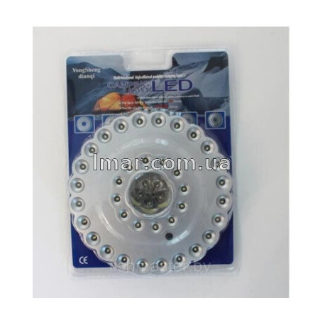 Кемпинговая круглая LED лампа 24/48 LED для палатки и отдыха — портативный подвесной фонарь