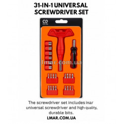 Набір викруток з бітами 31 в 1 (універсальна викрутка + насадки)
