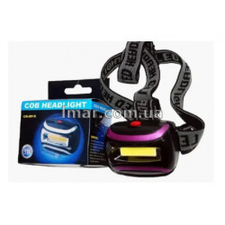 Налобний ліхтар BL-2016 COB Ліхтарик на голову на батарейках Світлодіодний ліхтар