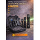 Набір акумуляторних ліхтарів 18650 3 в 1 у кейсі – тактичні ліхтарі з зарядним пристроєм