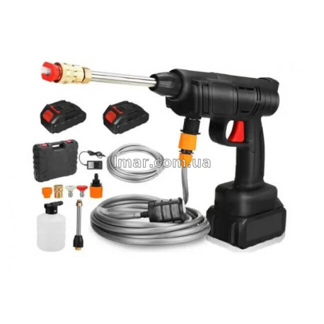 Акумуляторне миття високого тиску 2 АКБ, портативна міні-мийка для авто