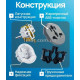 Мережевий перехідник універсальний на євророзетку 16A із заземленням, адаптер для вилок US/UK/AU/EU, 2500 Вт, білий