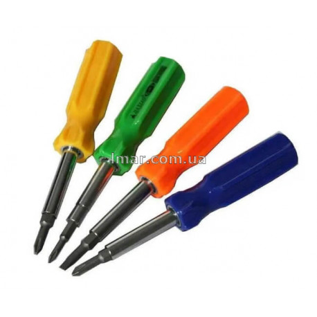 Викрутка 4-в-1 універсальна з насадками