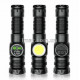 Фонарь ручной аккумуляторный A280, LED+COB, с магнитом, Power Bank, дисплей, 4 режима