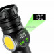 Ліхтар ручний акумуляторний A280, LED+COB, з магнітом, Power Bank, дисплей, 4 режими