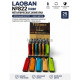 Запальничка металева турбо LAOBAN №822, дзеркальний корпус, мікс квітів 25 шт/уп