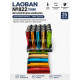 Зажигалка металлическая турбо LAOBAN №822, зеркальный корпус, микс цветов 25 шт/уп