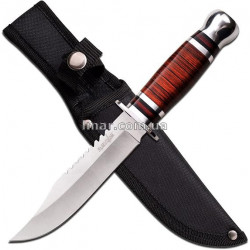 Ніж мисливський Columbia з фіксованим мечем 265 мм, сталь 440C, в нейлоновому чохлі