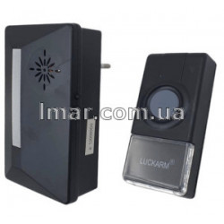Звонок дверной беспроводной LUCKARM 3958, в розетку 220В, с регулировкой громкости, 25 мелодий, до 150 м