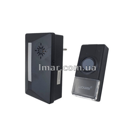 Звонок дверной беспроводной LUCKARM 3958, в розетку 220В, с регулировкой громкости, 25 мелодий, до 150 м