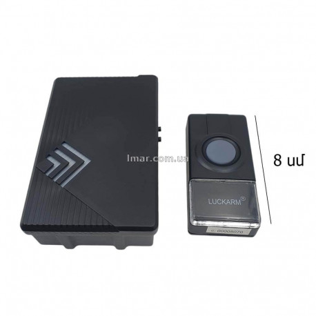 Звонок дверной беспроводной LUCKARM 3957, на батарейках, с регулировкой громкости, 25 мелодий, до 150 м