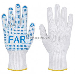 Перчатки FAR с ПВХ точкой на ладони — рабочие