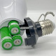 Аварийная аккумуляторная LED-лампа Y6930 30W E27, 3×18650, Type-C, с крючком