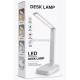 Настільна акумуляторна LED-лампа SST-897, сенсорна, 3 Вт, 21 LED, 3 режими світла, USB Type-C