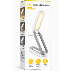 Настольная аккумуляторная LED-лампа 8005, складная, 3 Вт, 21 LED, регулировка яркости, USB Type-C