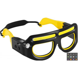 Очки-фонарь аккумуляторные LED COB TD-0307 с подсветкой, датчиком движения, USB, для работы и рыбалки