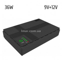 ИБП UPS для роутера и оптоволокна GPON 10400 mAh 36 Вт, Mini UPS 5В/9В/12В, PoE, резервное питание Wi-Fi