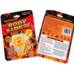 Грілка хімічна одноразова для тіла Body Warmers, самонагрівна, клейка, до 10 годин, 1 шт.