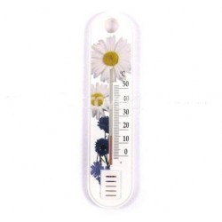 Термометр кімнатний з квітами